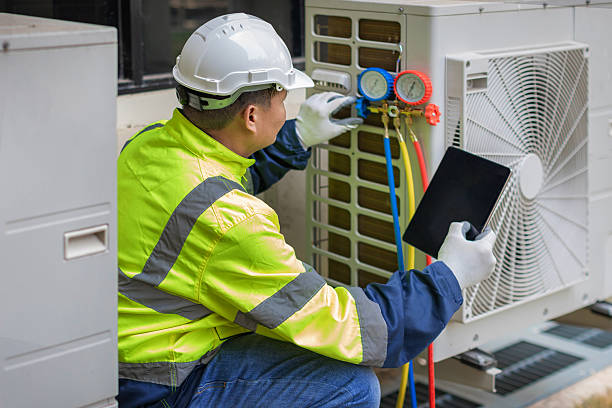 Professional Heat Pump Repair technician working in Bridgewater, NY